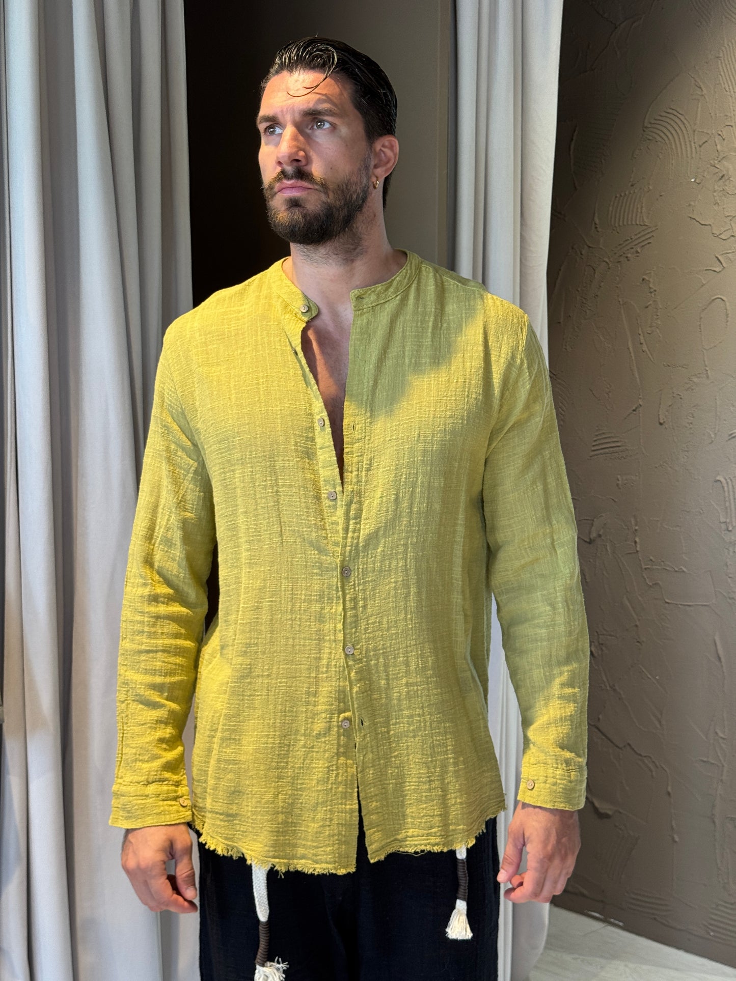 Camicia Senape Garza