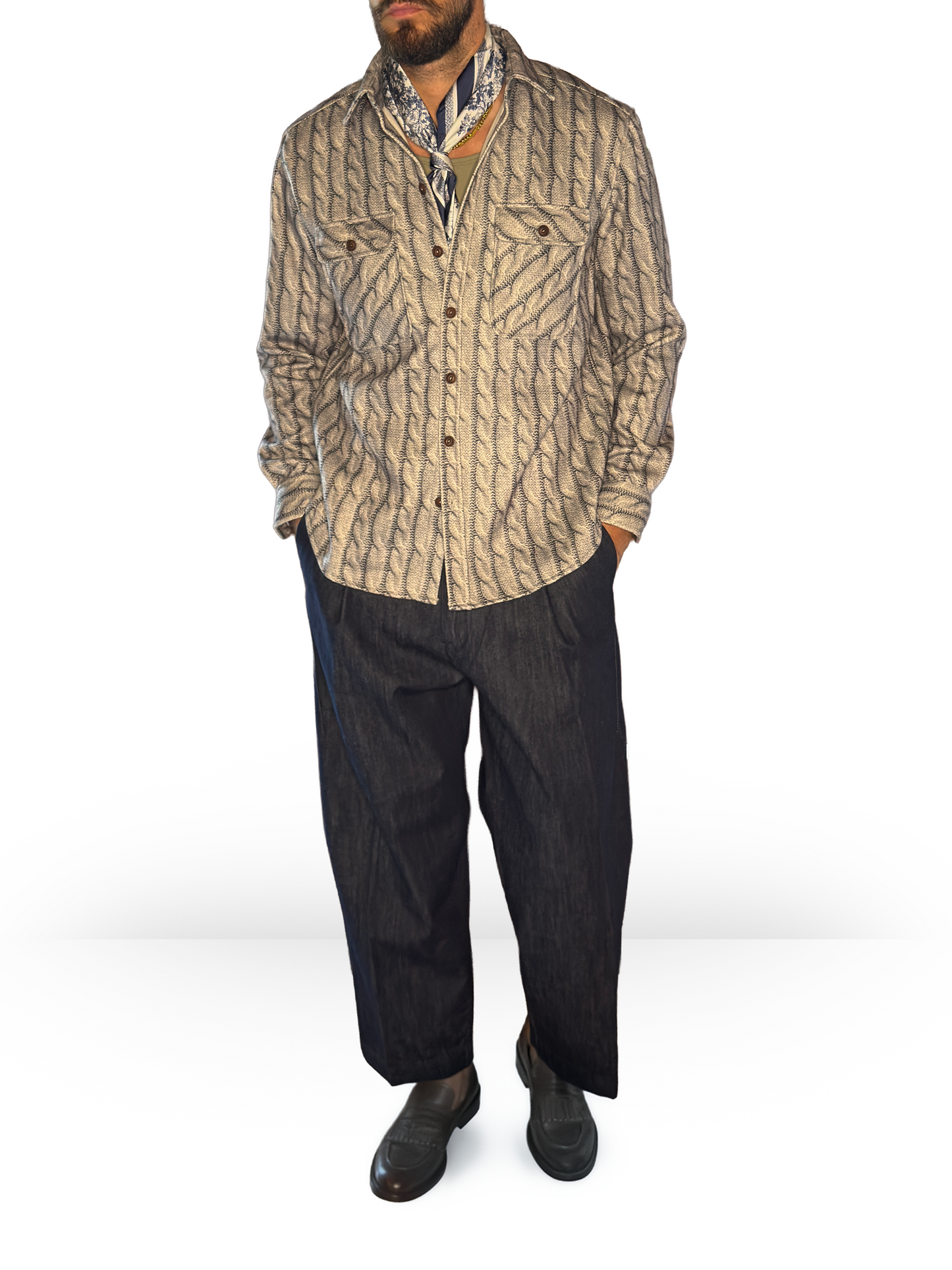 Field Jacket Stampa Intreccio