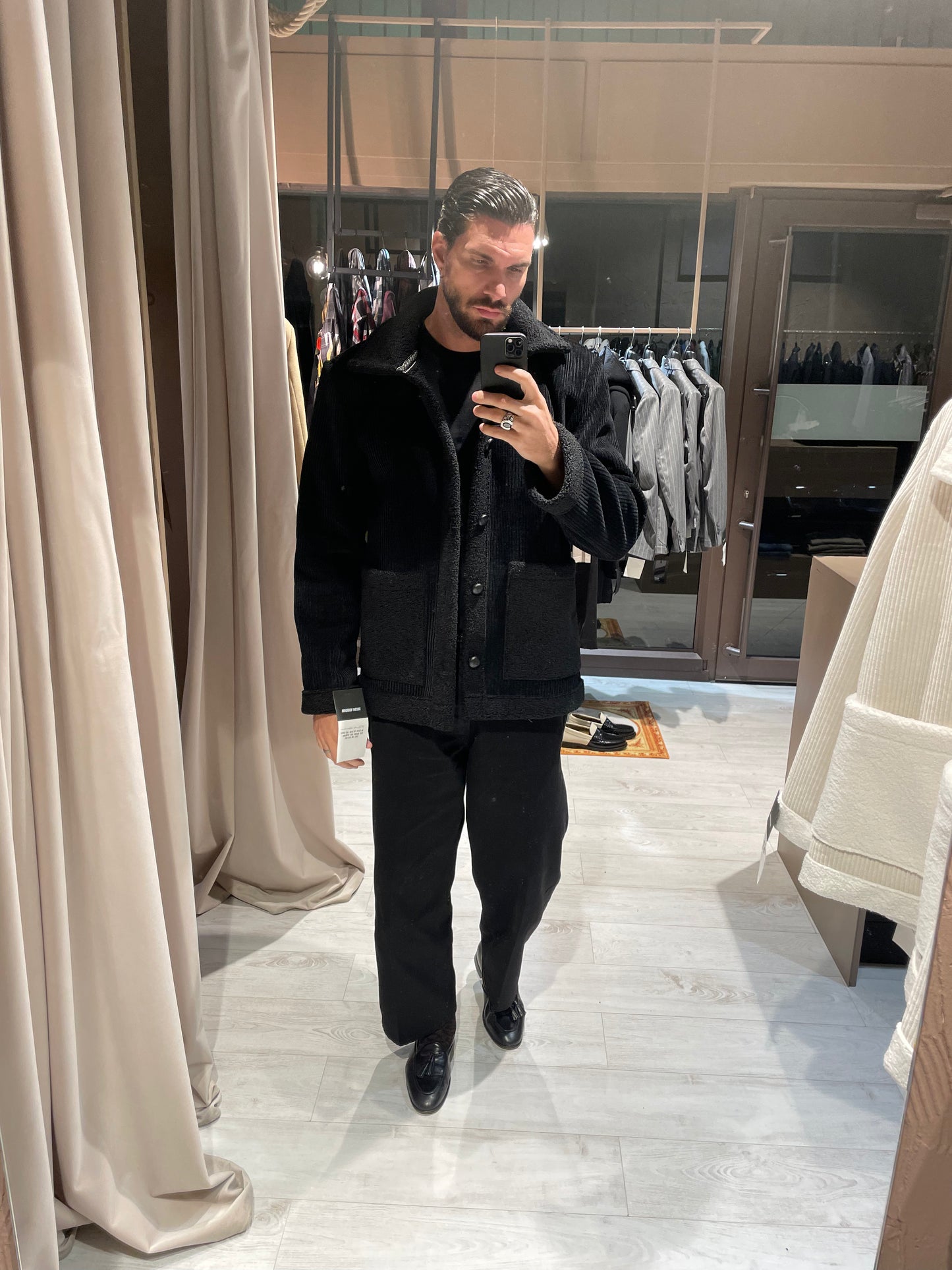 Giaccone Velluto Black