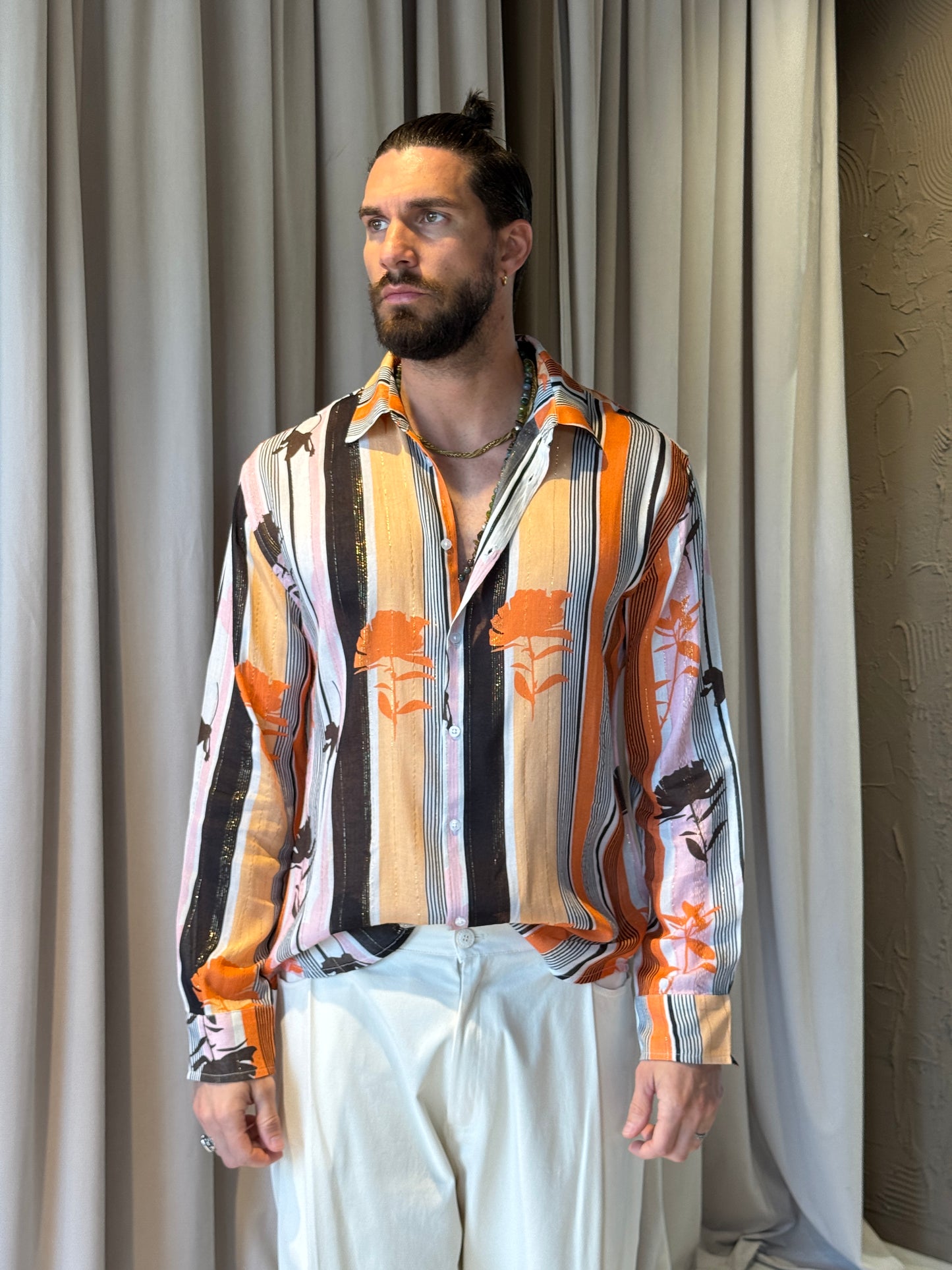 Camicia Viscosa Laminata