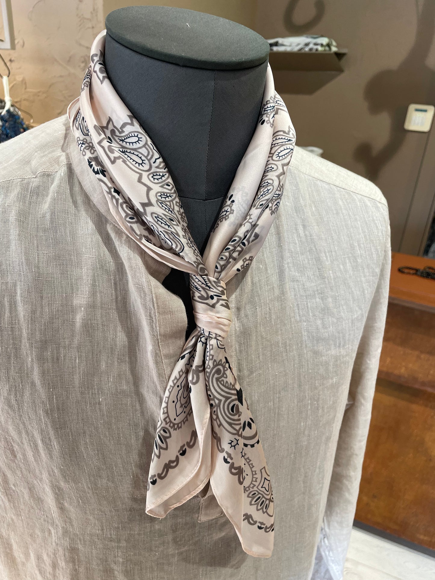 Foulard Bandana Rosa Pallido