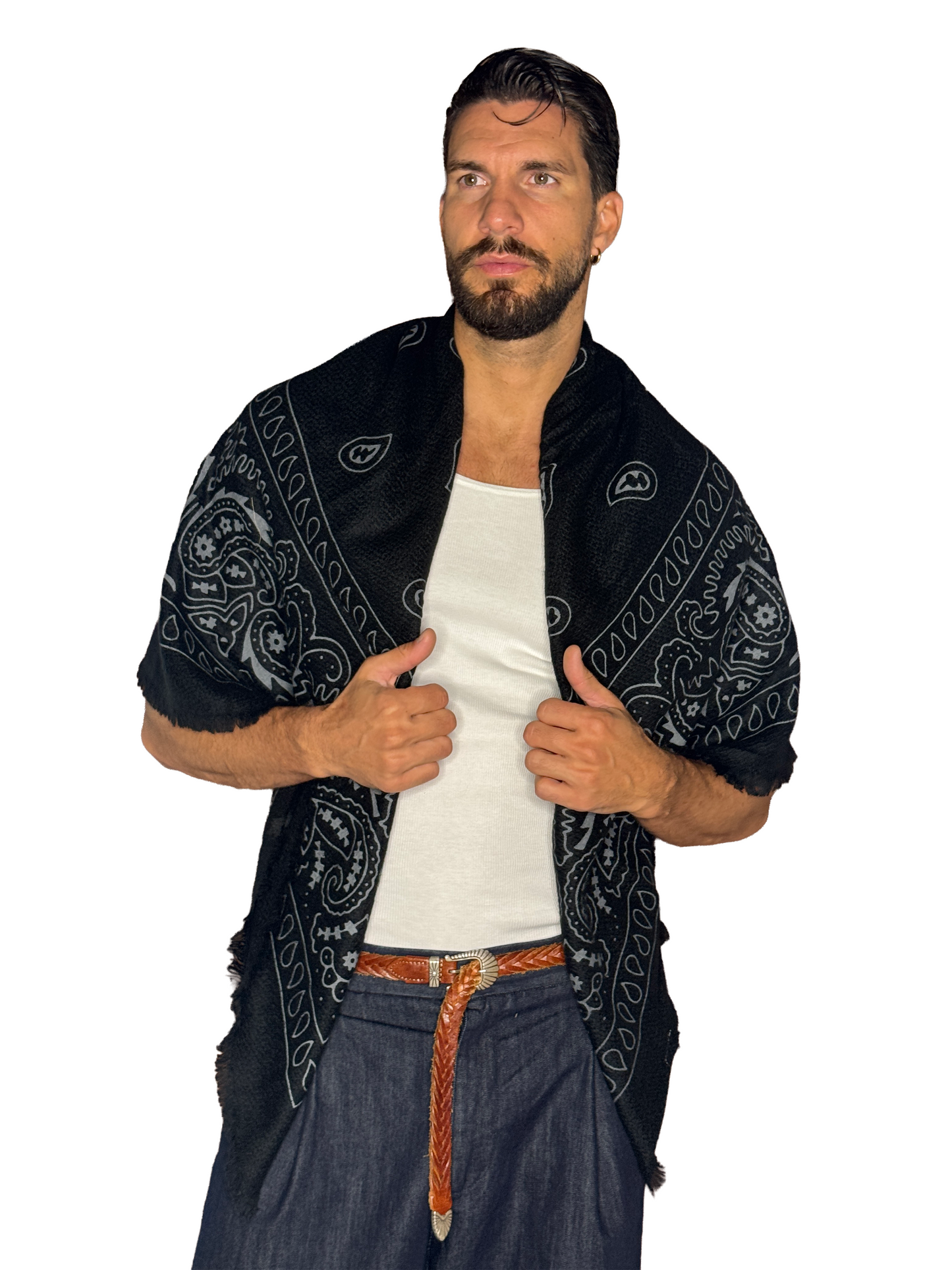 Pashmina Lana Bandana Black