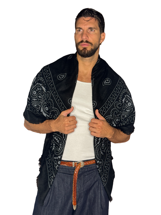 Pashmina Lana Bandana Black