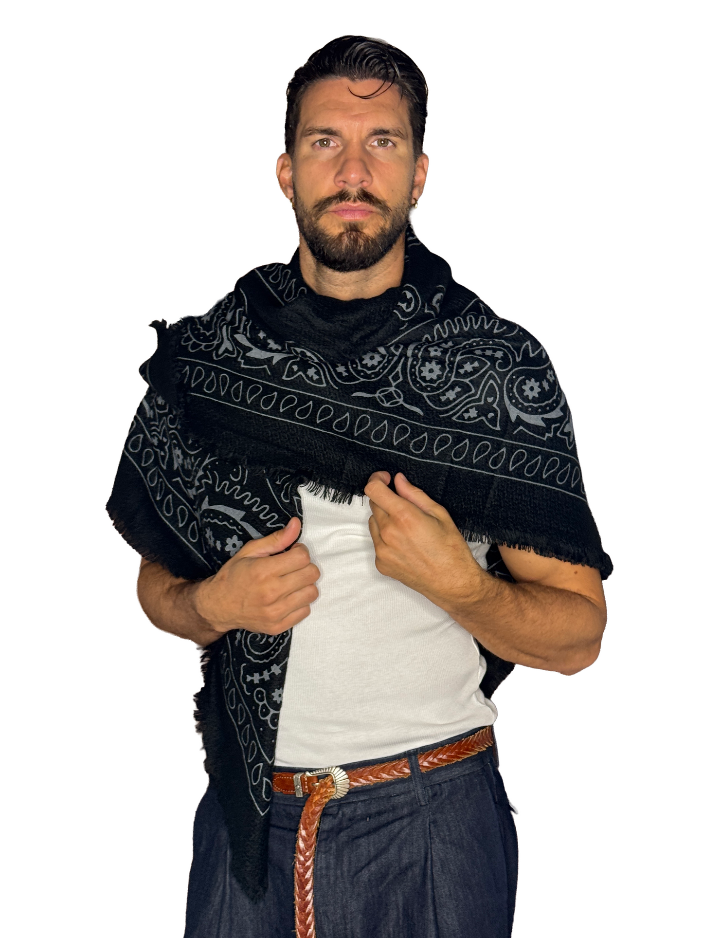 Pashmina Lana Bandana Black