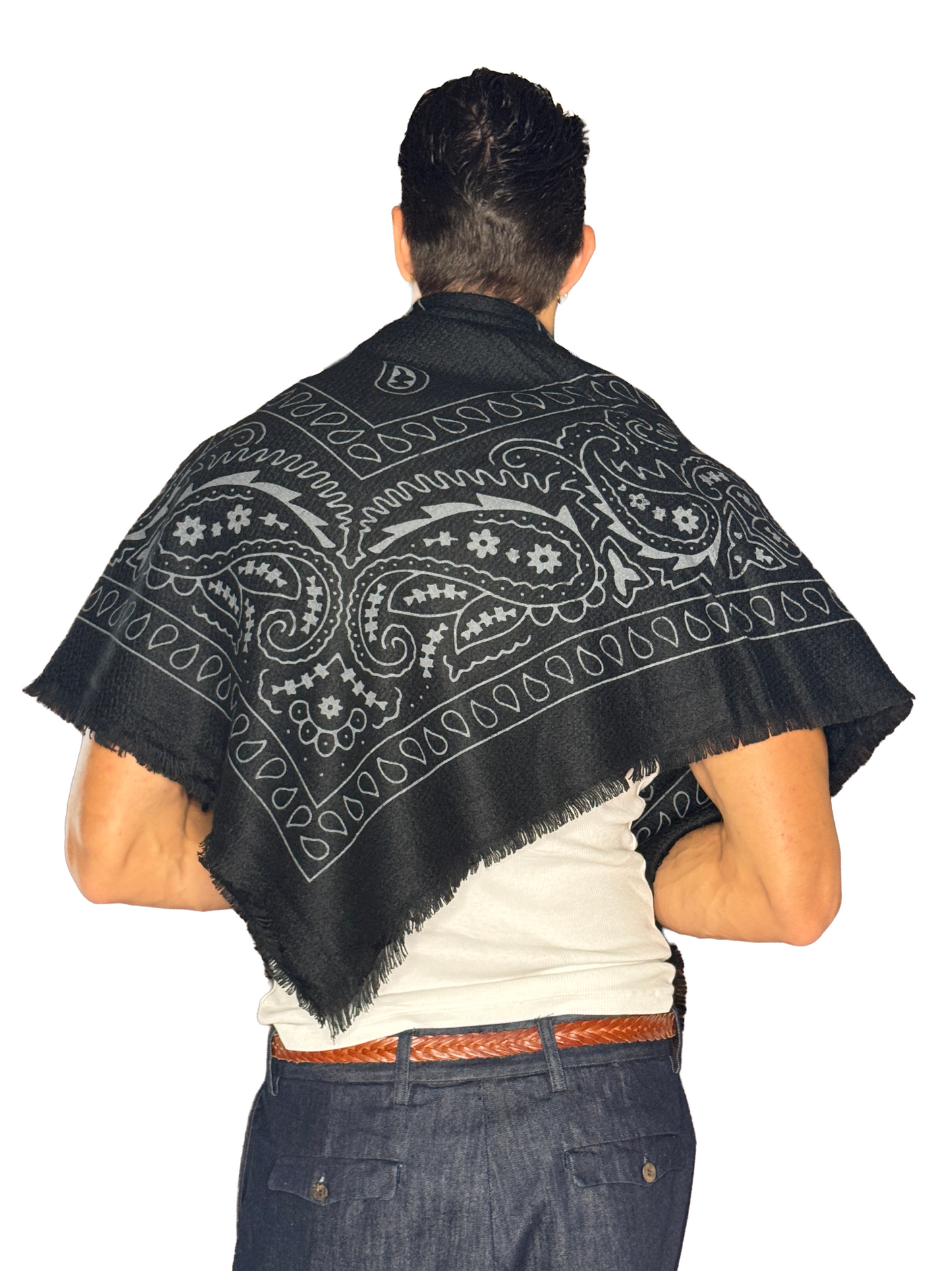 Pashmina Lana Bandana Black