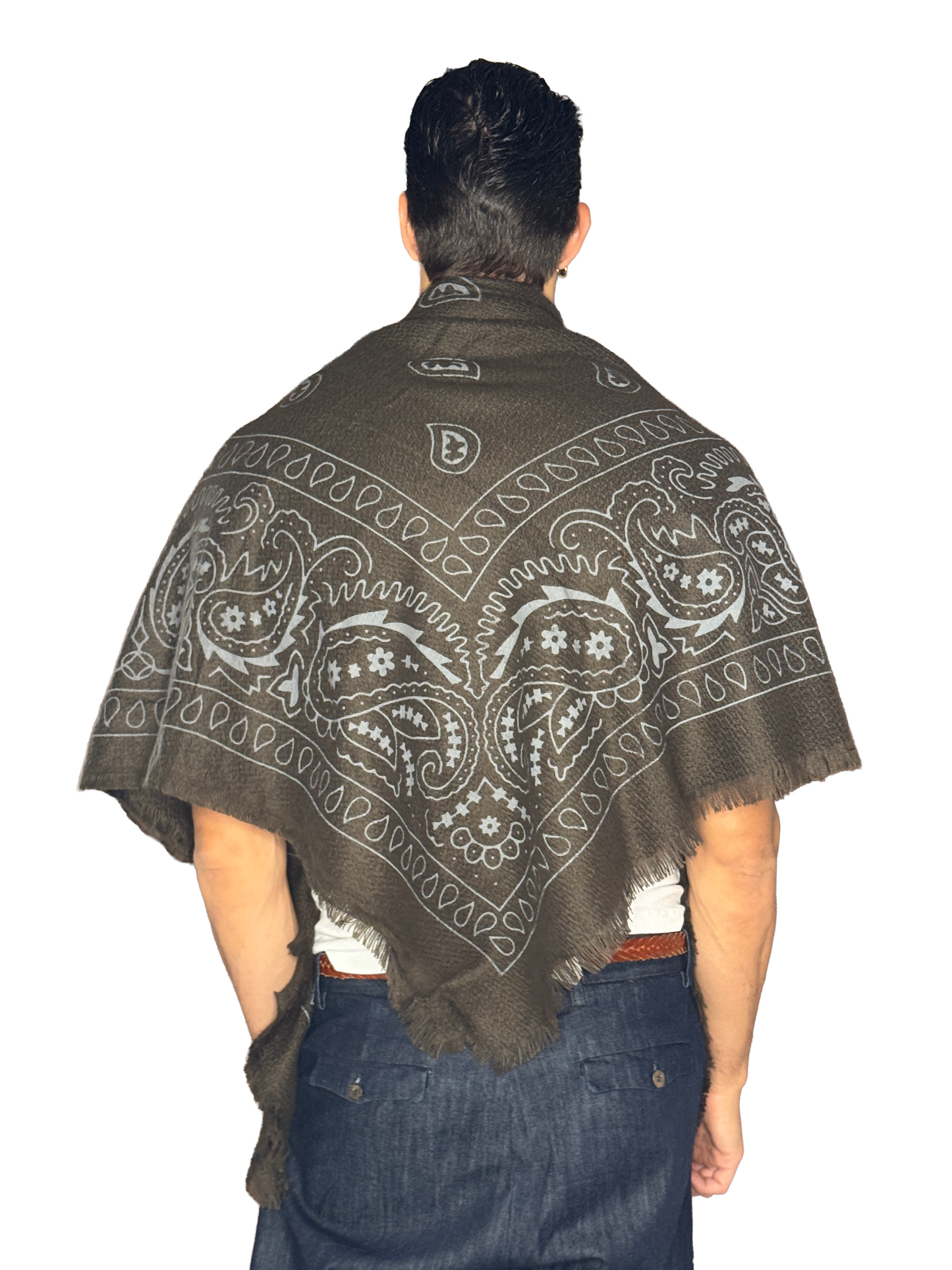 Pashmina Lana Bandana Brown