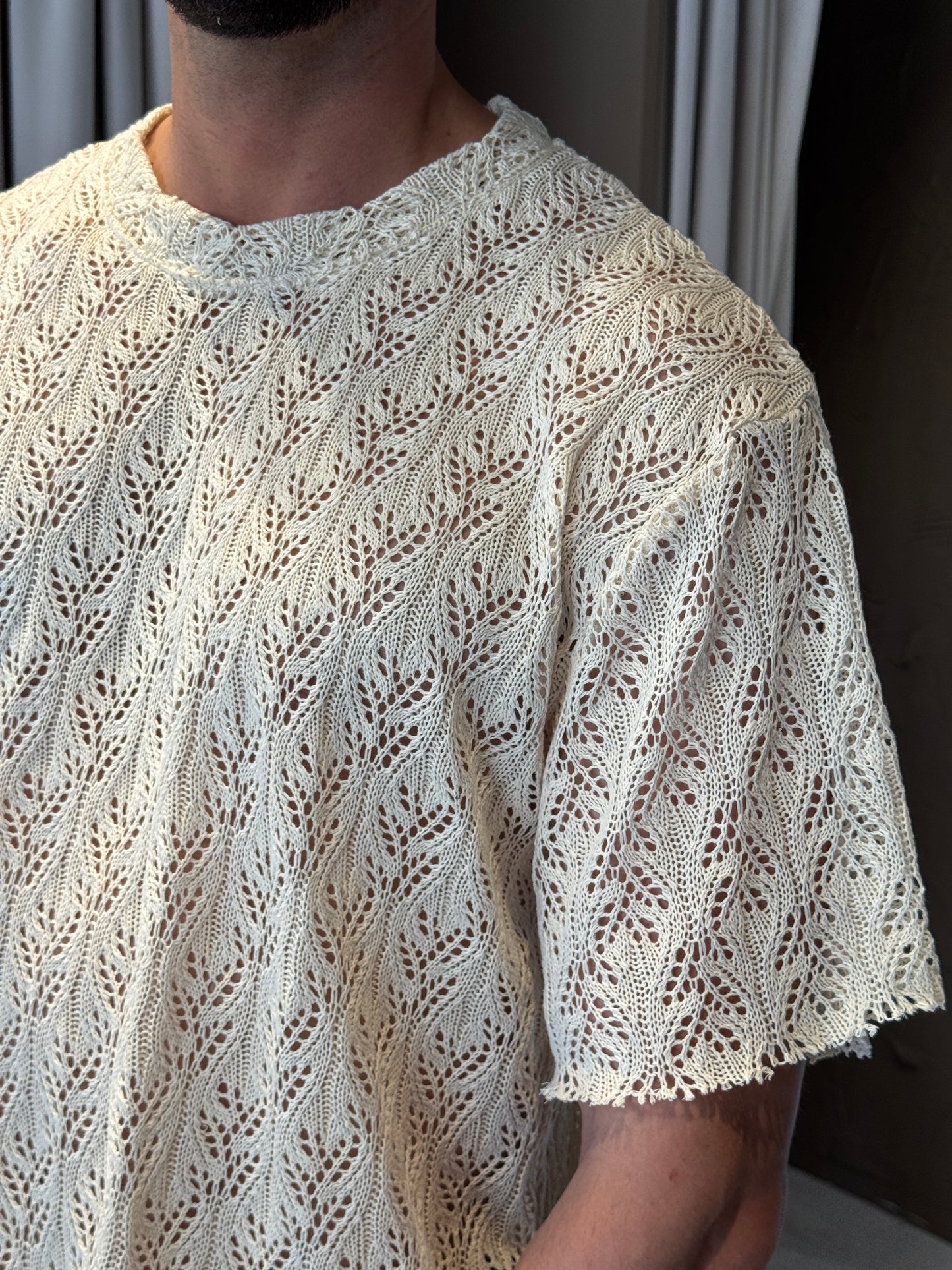 Maglia Macrame’ Naturale Adriano Lang