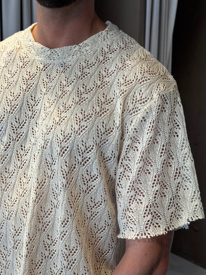 Maglia Macrame’ Naturale Adriano Lang