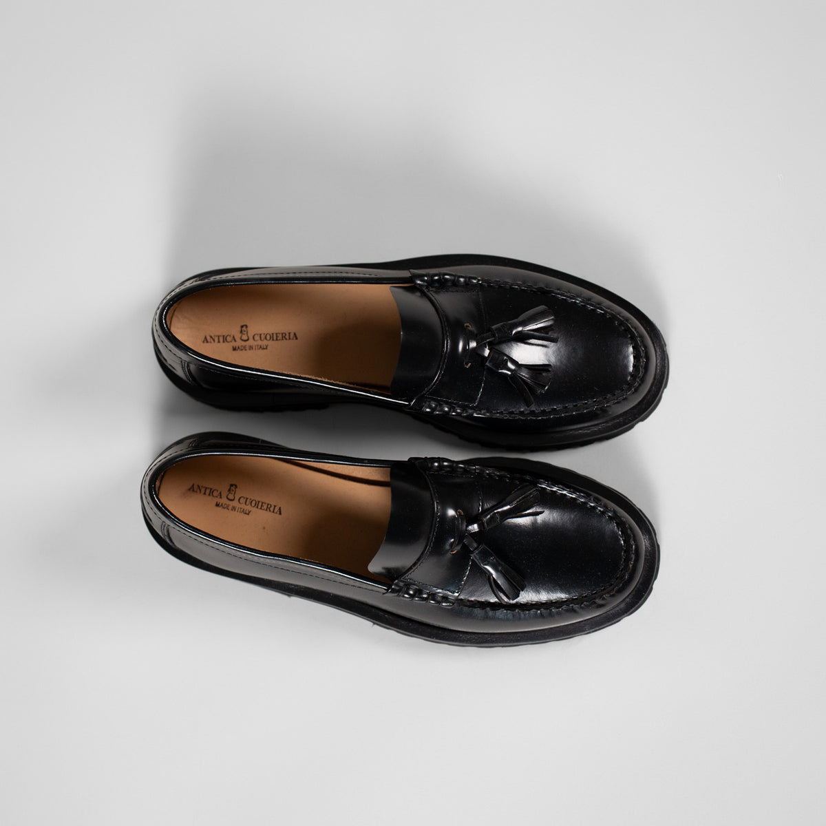 Mocassino Nero Nappine