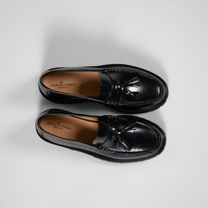 Mocassino Nero Nappine
