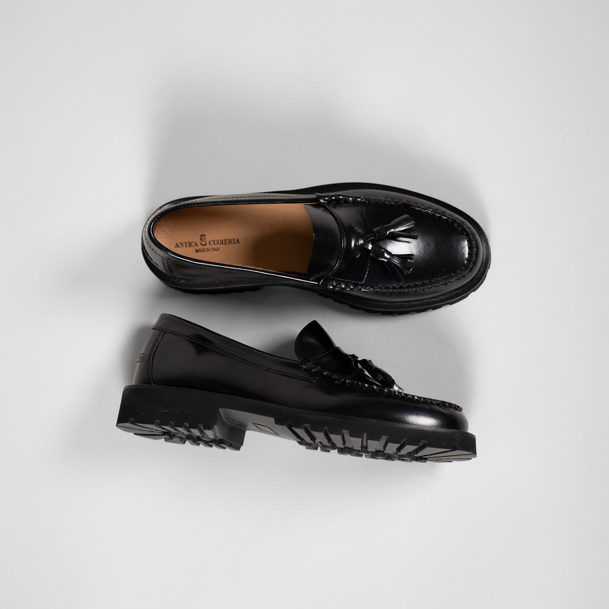 Mocassino Nero Nappine