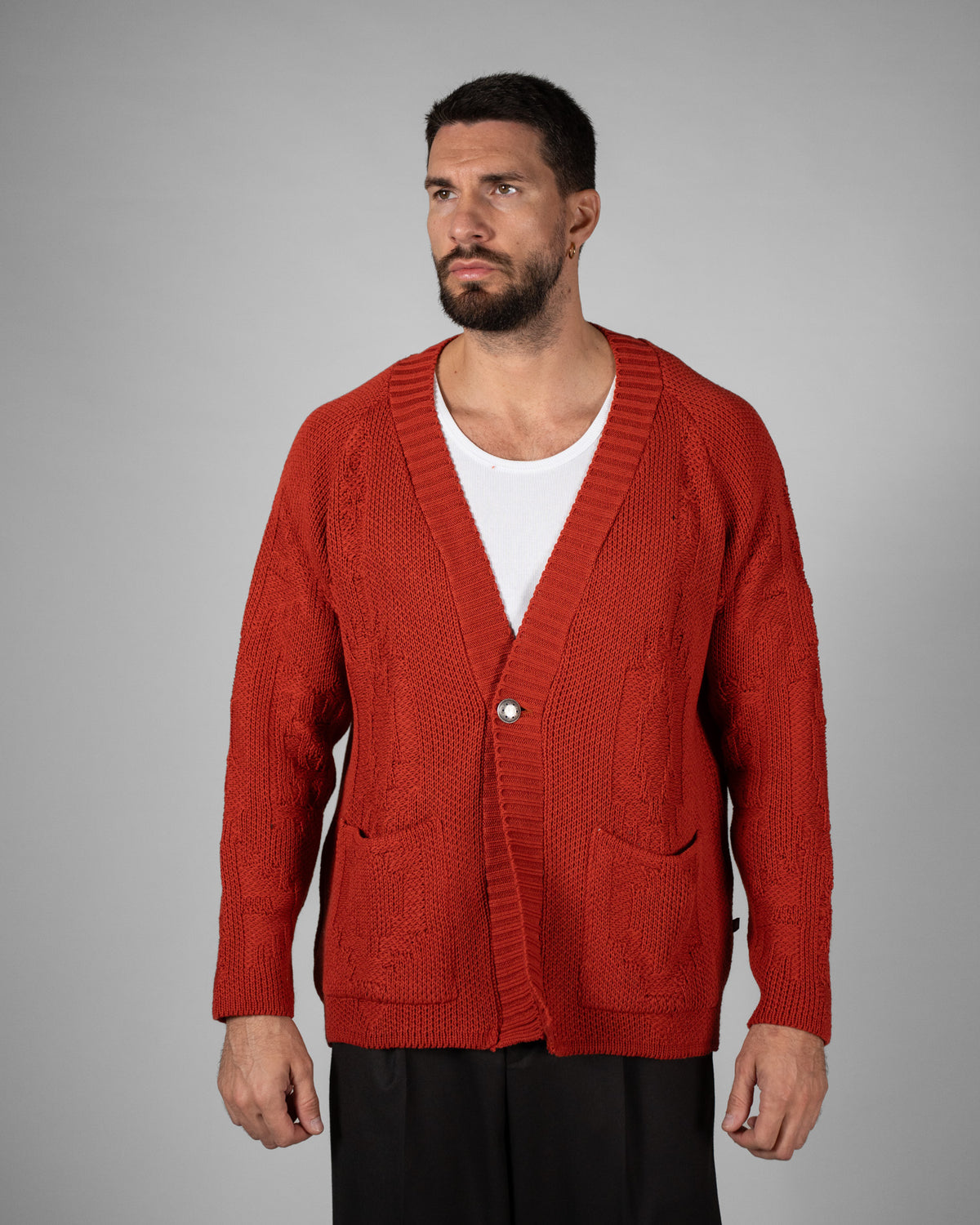 Cardigan Jacquard Etnico