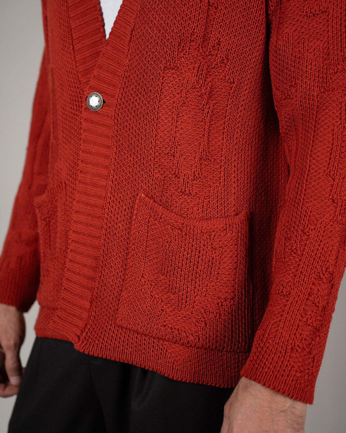 Cardigan Jacquard Etnico