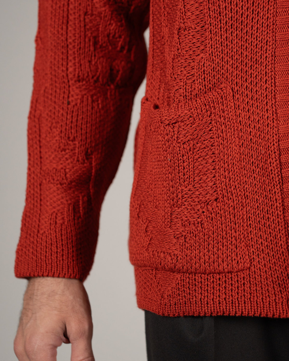 Cardigan Jacquard Etnico