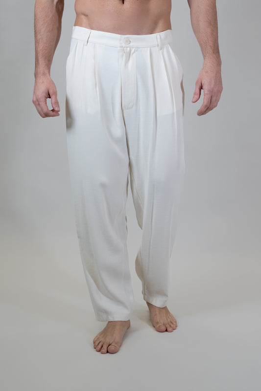 Pantalone Poker White