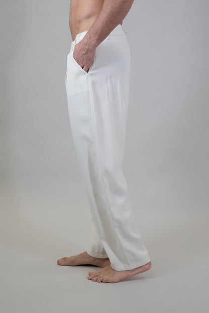 Pantalone Poker White