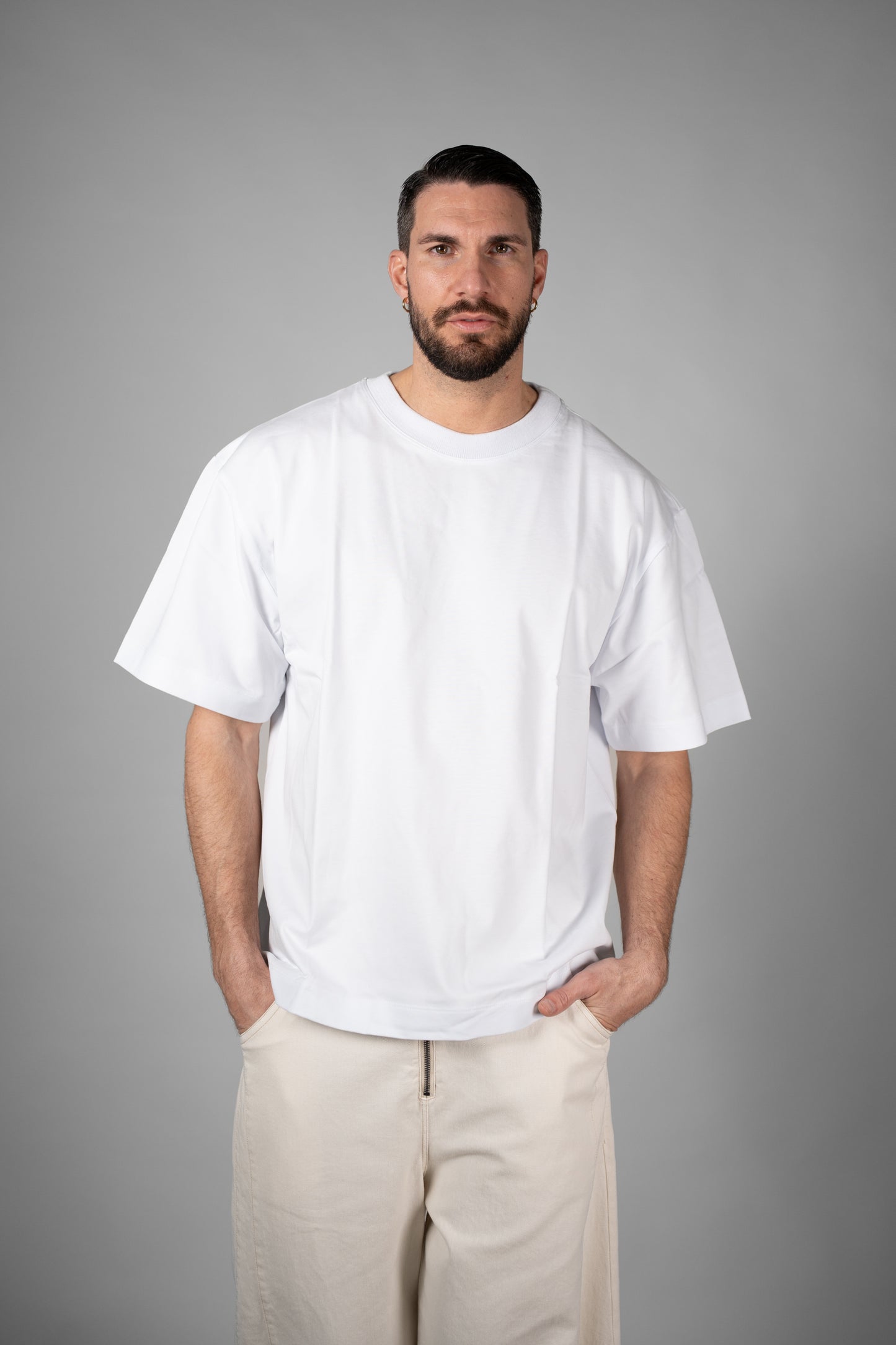 Maglia over bianca
