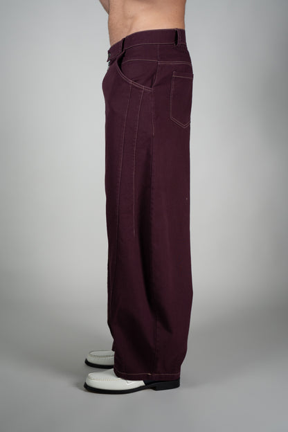 Pantalone Texas Bordeaux
