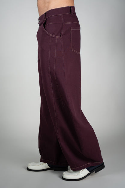 Pantalone Texas Bordeaux