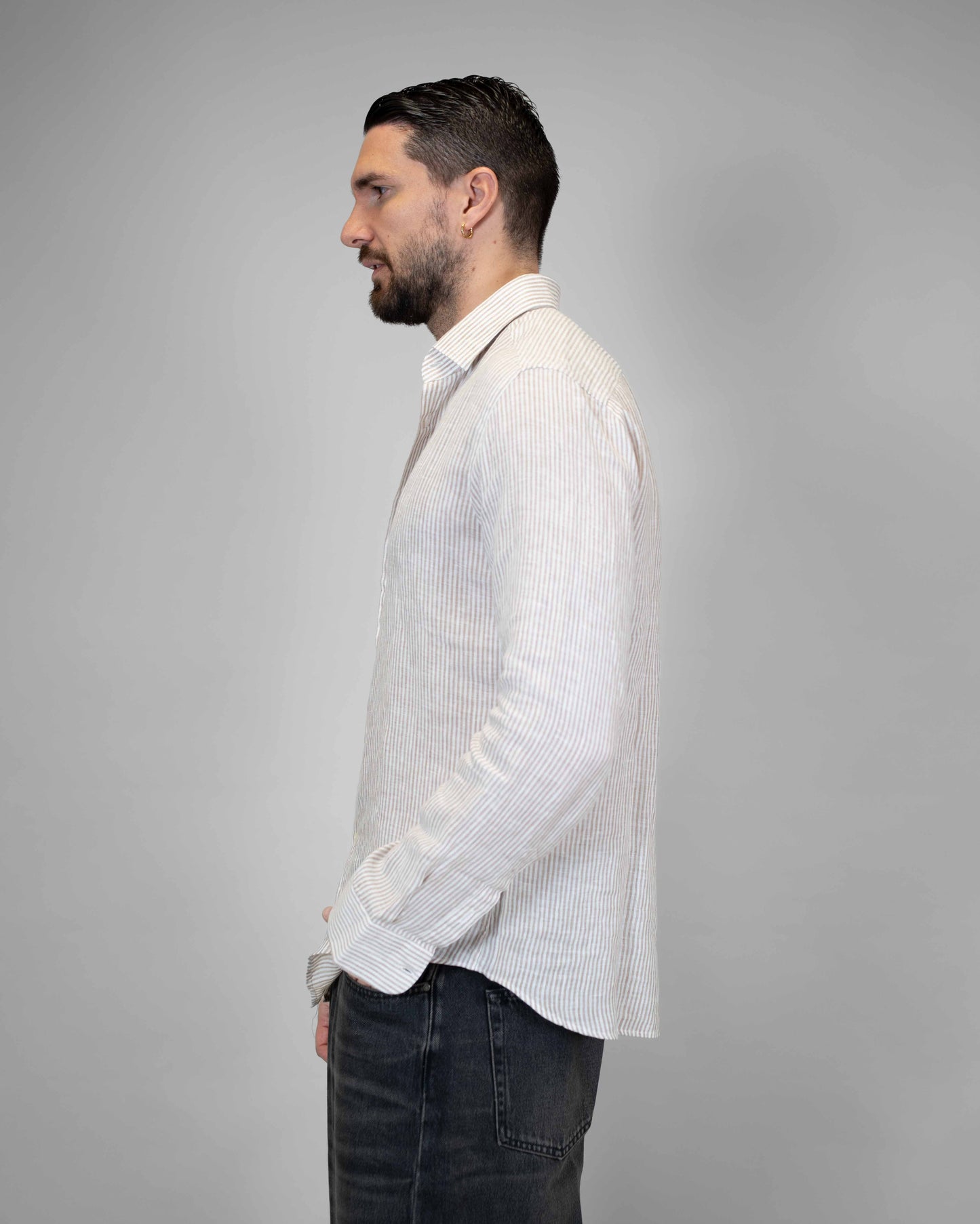 Camicia Lino Beige