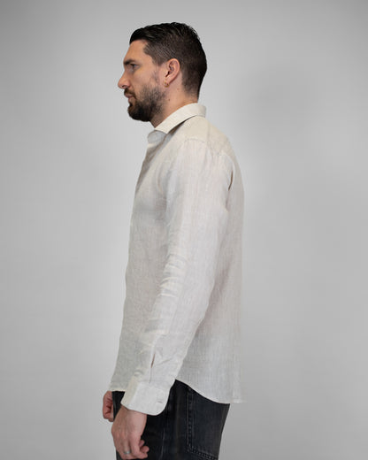 Camicia Lino Beige