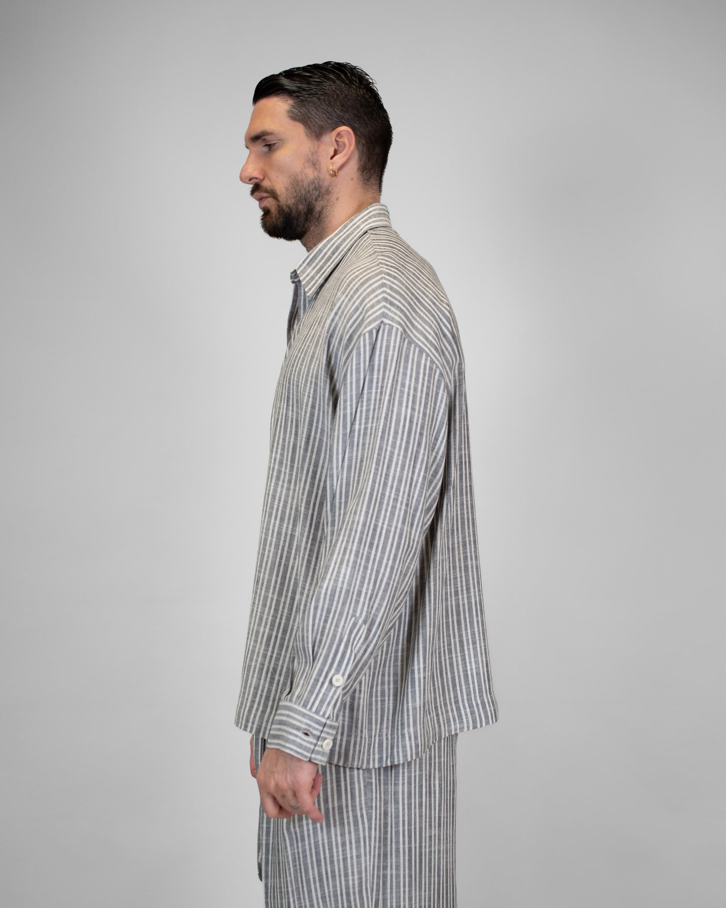 Camicia Oversize Lino Coulisse