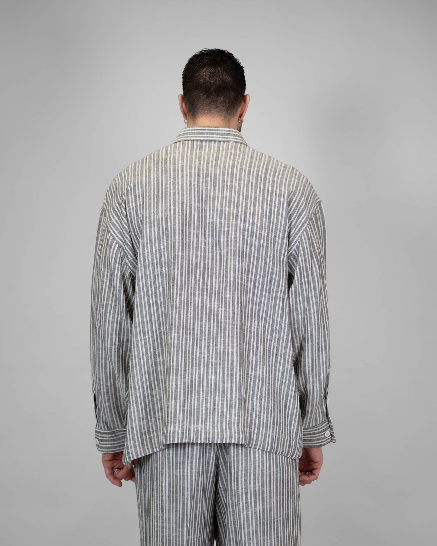 Camicia Oversize Lino Coulisse