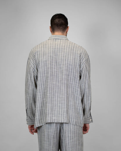 Camicia Oversize Lino Coulisse