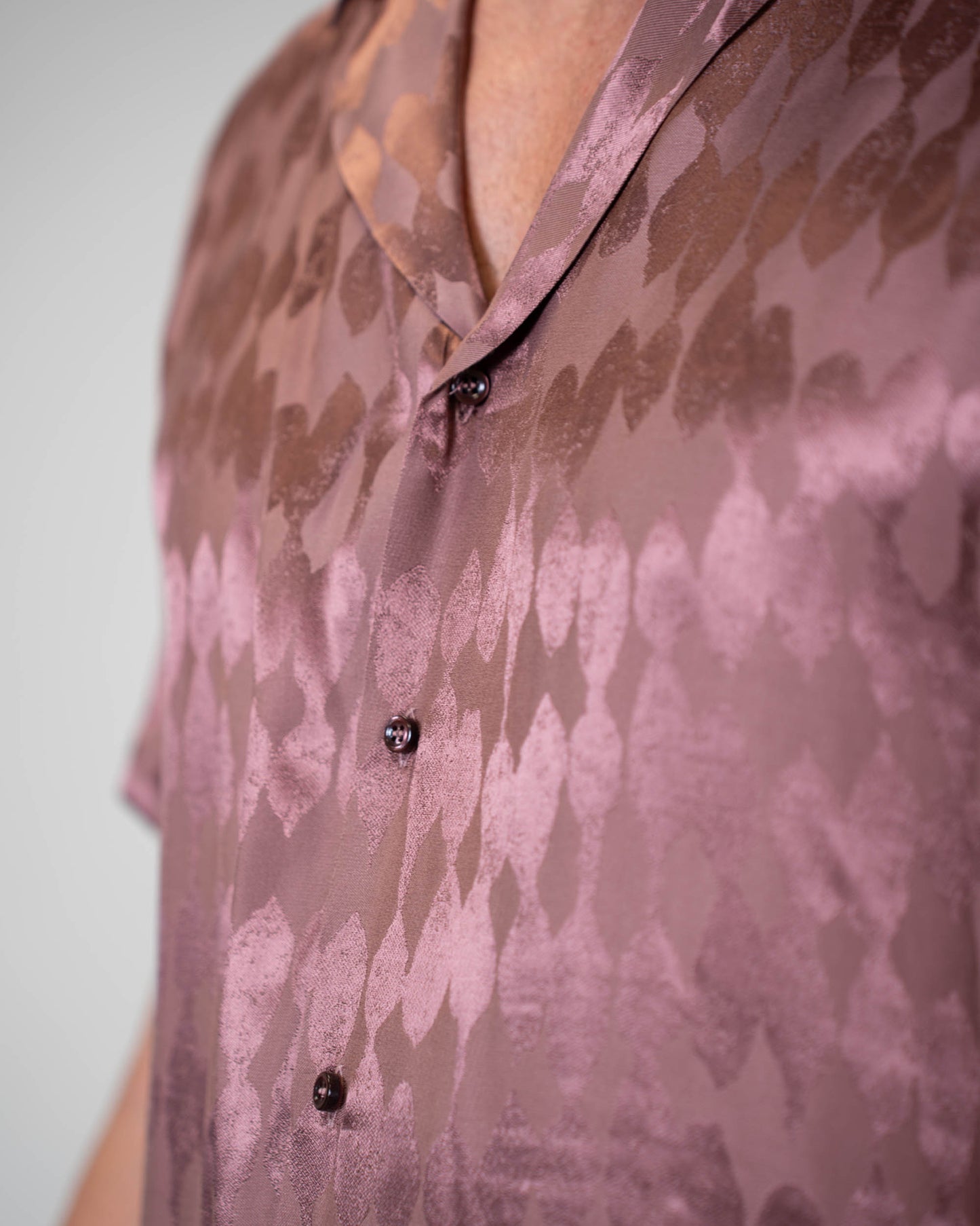 Camicia malva Jaquard