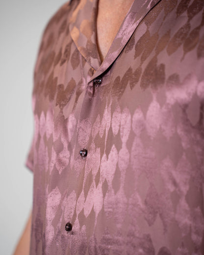 Camicia malva Jaquard