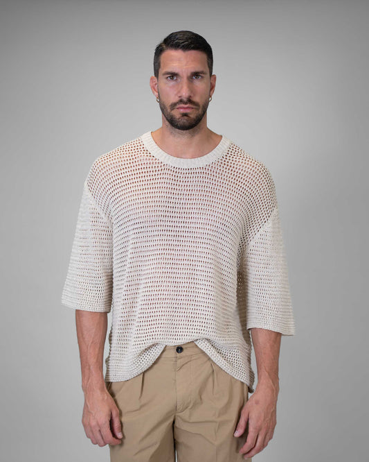 Maglia Rete Beige