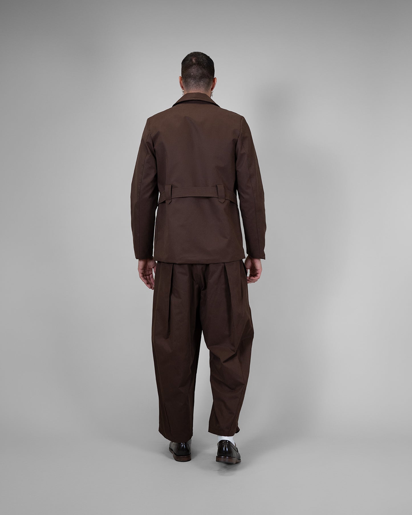 Giacca Corbousier Brown