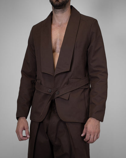 Giacca Corbousier Brown