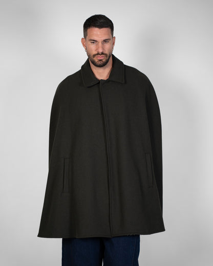 Cappotto Poncho Verde