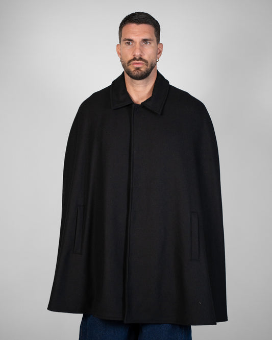 Cappotto Poncho Nero