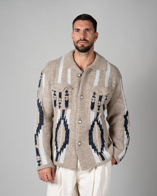 Cardigan Lana Azteco