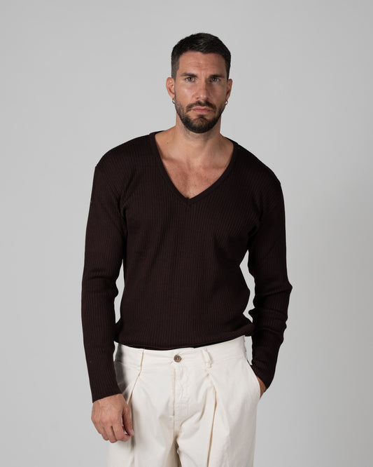 Pullover Marrone V