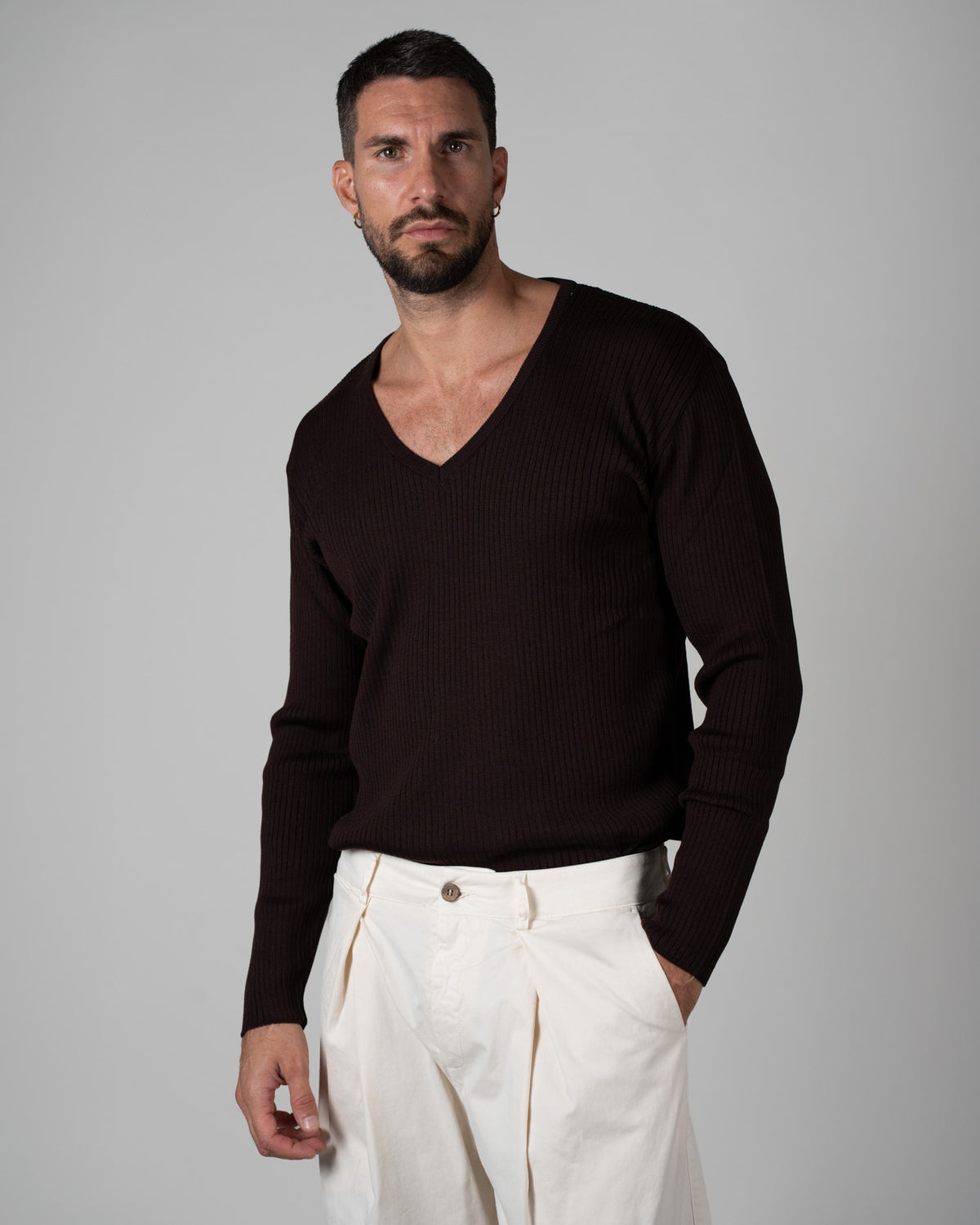 Pullover Marrone V