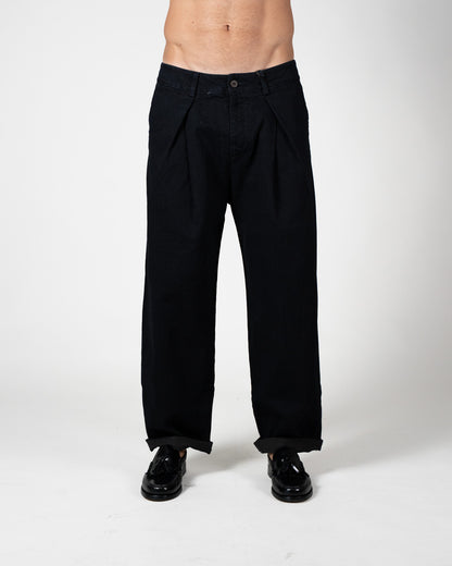Pantalone Ridolfi blu/marrone