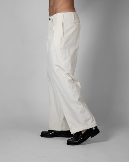 Pantalone Velluto Panna