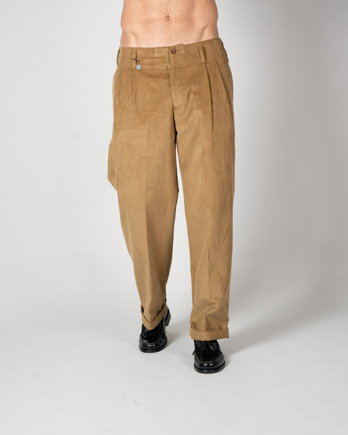 Pantalone Velluto Ocra