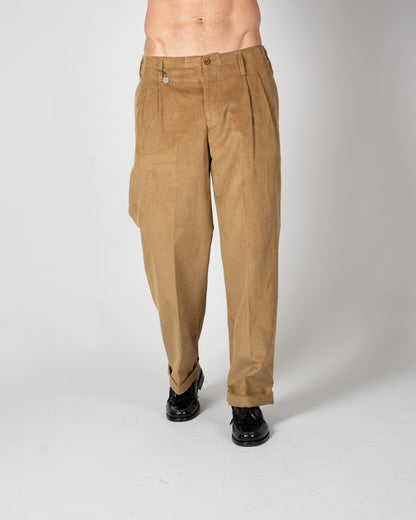 Pantalone Velluto Ocra