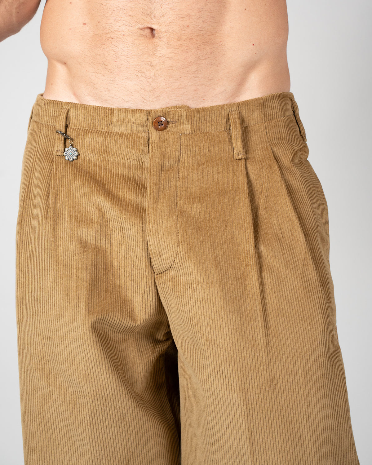 Pantalone Velluto Ocra