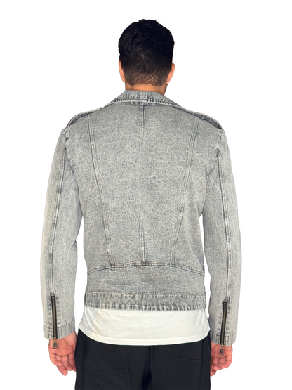 Chiodo Marmorizzato Denim
