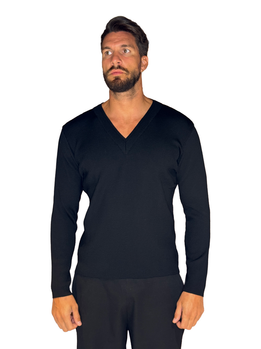 Maglia Costine V Nera