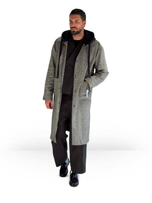 Cappotto Over Spinato