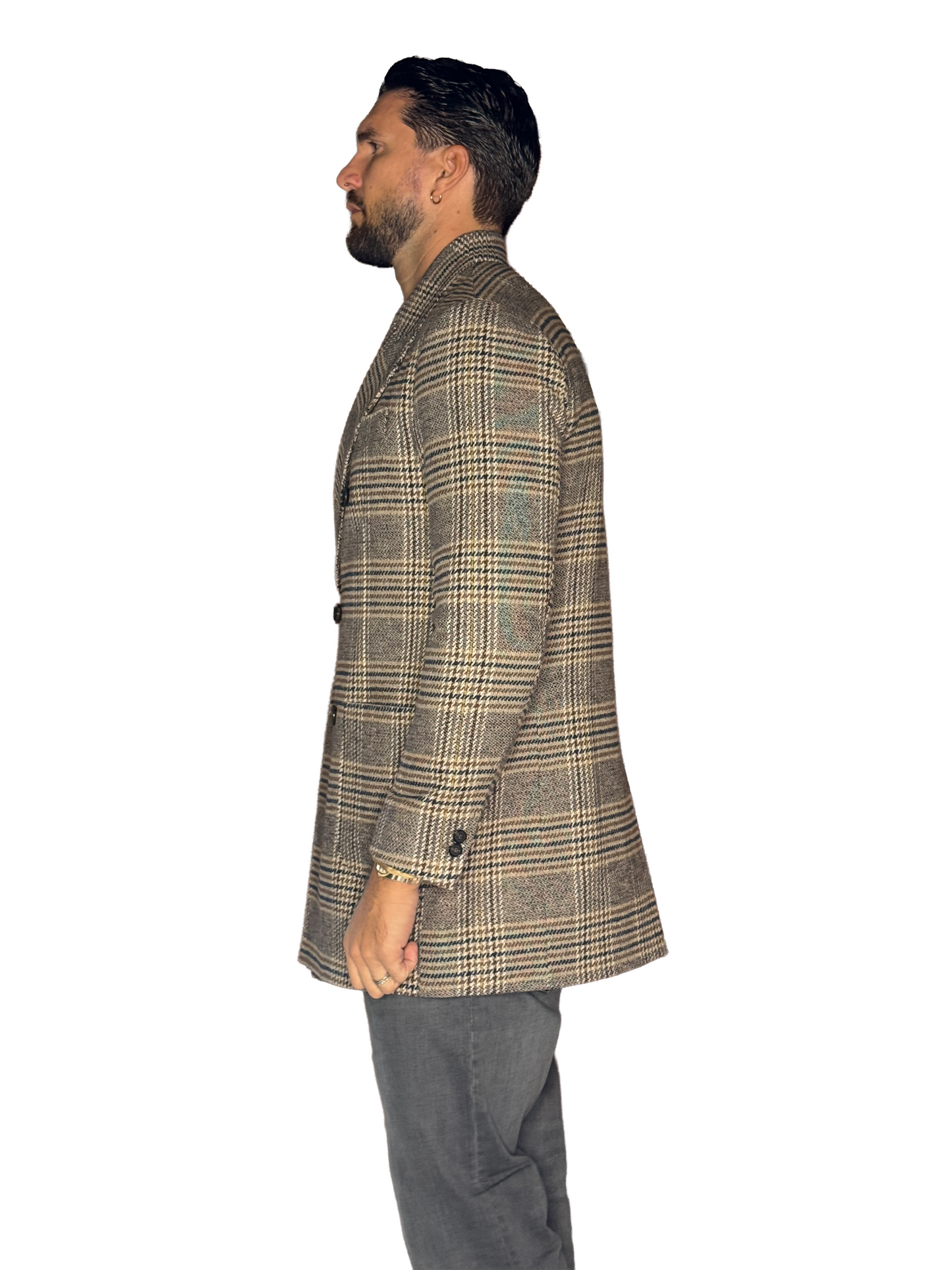 Cappotto Doppio Petto Scozzese