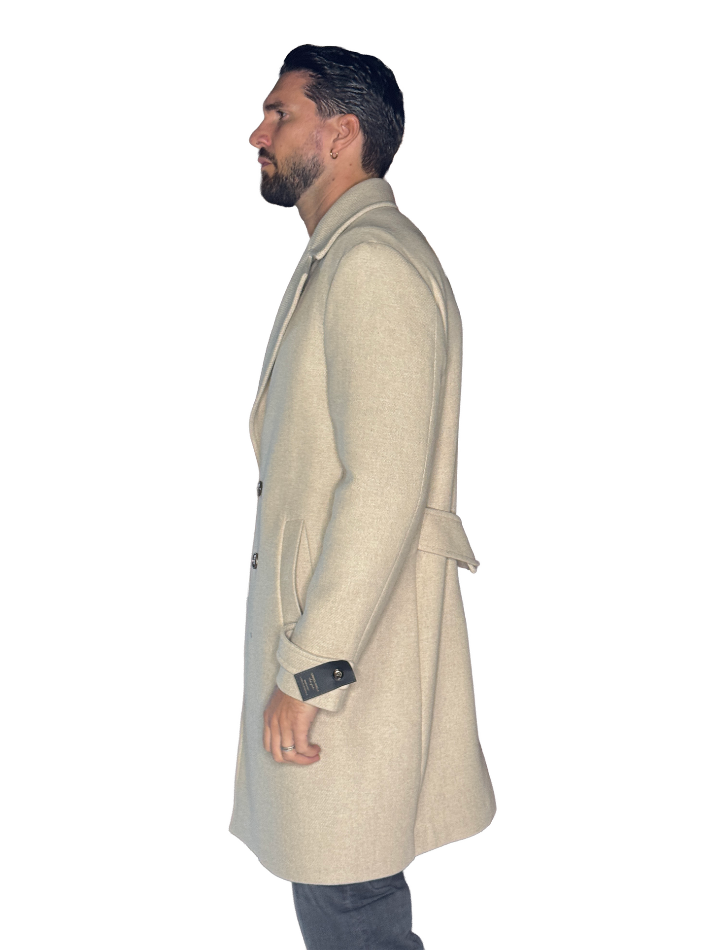 Cappotto Doppio Petto Beige AL