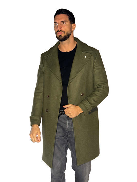 Cappotto Doppio Petto Verde AL
