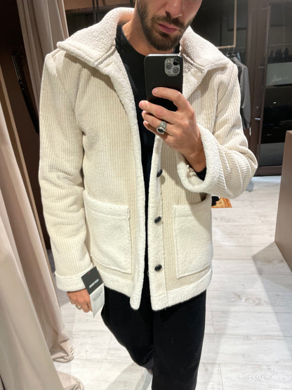 Giaccone in Velluto White